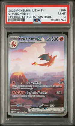 Pokemon Charizard EX SIR 199/165 SIR 2023 MEW 151 ENGLISH - PSA 9 - Image 2