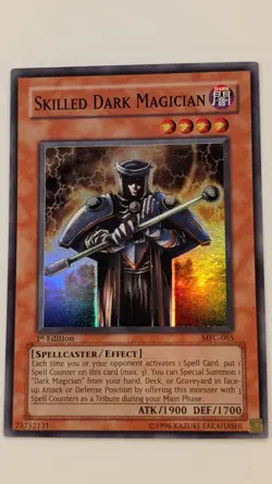 Yugioh Skilled Dark Magician MFC-065 1st Edition Super Rare – LP - Image 1