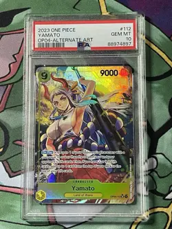 Yamato PSA 10 Alternate Art OP04-112 Kingdoms of Intrigue One Piece English TCG - Image 1