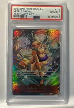 PSA 10 - Nefeltari Vivi OP04-118 Special Parallel Alt Art - One Piece English - Image 1