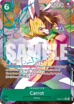 One Piece CCG - EB03 Heroines Edition - EB03-013 - Carrot R AA - English - Image 1