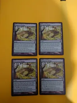 Mosswort Bridge playset. Rare Lorwyn Land MTG 4 Card. Lorwyn. - Image 1