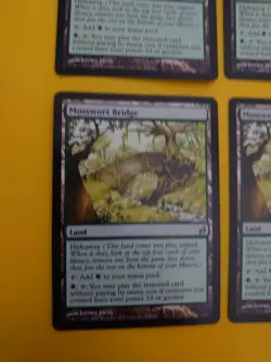 Mosswort Bridge playset. Rare Lorwyn Land MTG 4 Card. Lorwyn. - Image 3