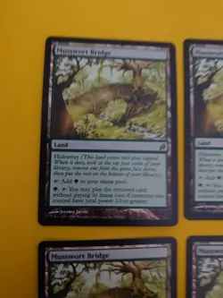 Mosswort Bridge playset. Rare Lorwyn Land MTG 4 Card. Lorwyn. - Image 4