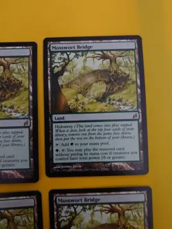 Mosswort Bridge playset. Rare Lorwyn Land MTG 4 Card. Lorwyn. - Image 5