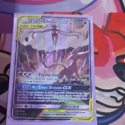 Pokemon TCG Espeon & Deoxys GX TAG TEAM Promo Holo SM240 Card Stock Card - Image 1