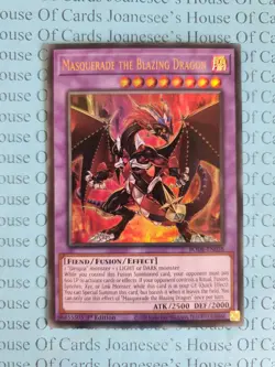 BODE-EN038 Masquerade the Blazing Dragon Ultra Rare Yu-Gi-Oh Card 1st Edit New - Image 1