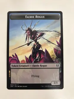 Faerie Rogue / Goblin Token MTG Magic the Gathering Card NM Near Mint ZNC - Image 1