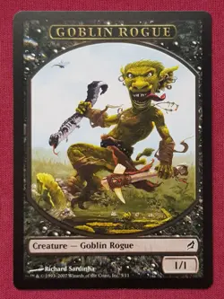 Magic The Gathering LORWYN GOBLIN ROGUE token card MTG - Image 1