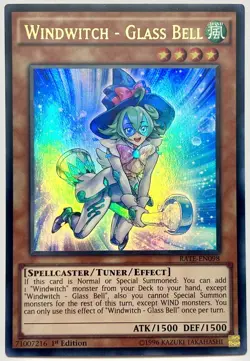 RATE-EN098 Windwitch - Glass Bell - Ultra Rare 1st Edition Near Mint YuGiOh Card - Image 1
