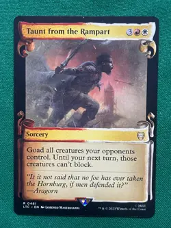 Taunt from the Rampart (Showcase Scrolls) R The Lord of the Rings 481 NM - Image 1