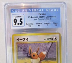 Eevee Neo Premium File 2 2000 [CGC 10 9.5] Gem Mint Subgrades Japanesse Pokemon - Image 2