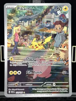 Pokemon Pikachu 173/165 Sv: Scarlet & Violet 151 Holo Illustration Rare Base Set - Image 3