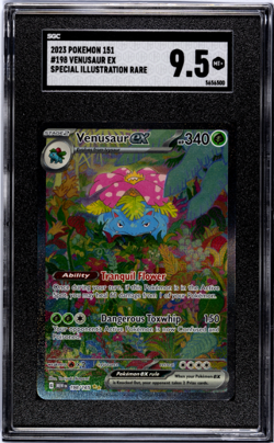 2023 Pokemon 151 #198 Venusaur Ex Special Illustration Rare SGC 9.5 - Image 1