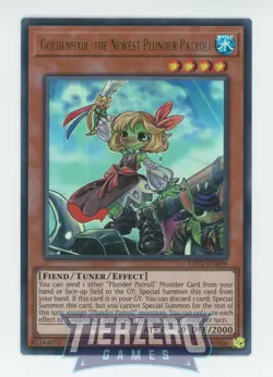 Yugioh Goldenhair, the Newest Plunder Patroll GFP2-EN094 Ultra Rare 1st Edition - Image 1