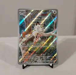 Pokemon Meowth 106/094 Illustration Rare Holo Me02 Phantasmal Flames 70HP Card - Image 1
