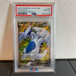 Pokemon Lugia V SR Trading Card Collectible Authentic PSA10 Rare Mint - Image 1