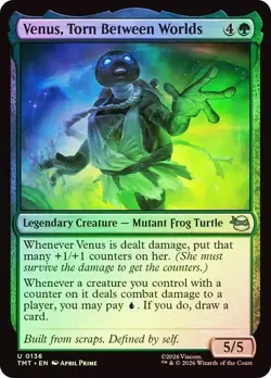 NM Foil Venus, Torn Between Worlds, MTG, TMNT, Magic the Gathering, 136 - Image 1
