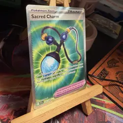 Sacred Charm 122/094 Phantasmal Flames Trainer Full Art Holo Pokemon TCG MINT - Image 2