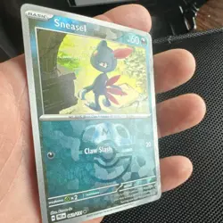 Pokemon Sneasel Master Ball Pattern 061/131 Prismatic Evolutions Holo 60 HP - Image 3