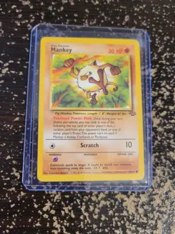 Pokemon TCG Mankey Jungle 55/64 Regular Unlimited Common - Image 2