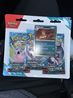 Pokemon Scarlet & Violet 9 Journey Together 3Pk Blister - SEALED IN HAND - Image 1