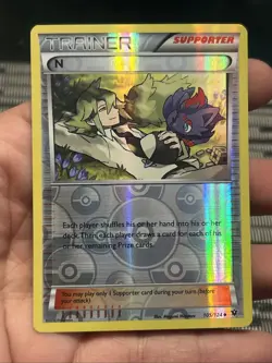 Pokemon TCG N (Supporter) 105/124 Fates Collide 2016 Reverse Holo- NM - Image 1
