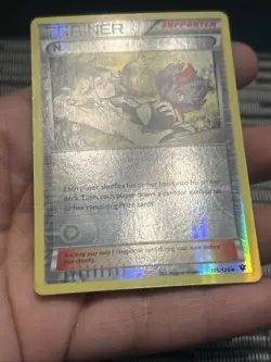 Pokemon TCG N (Supporter) 105/124 Fates Collide 2016 Reverse Holo- NM - Image 3