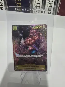 One Piece Pillars Of Strength Charlotte Katakuri Alt Art SEC OP03-123 English - Image 1