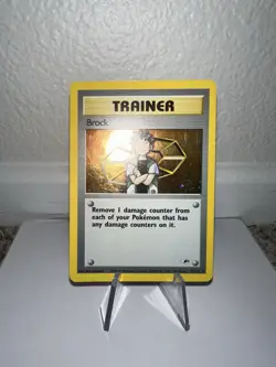 Pokemon TCG Brock Gym Heroes Holo Card 15/132 MP - Image 1