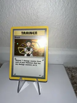Pokemon TCG Brock Gym Heroes Holo Card 15/132 MP - Image 2