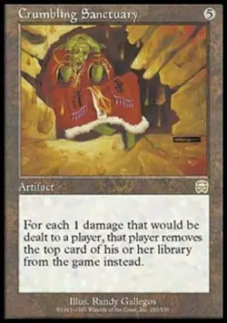 Crumbling Sanctuary - Light Play MTG Mercadian Masques - Image 1