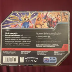 Pokemon Slashing Legends Tin Zacian ex Booster Foil Promo Card Box English 2025 - Image 2