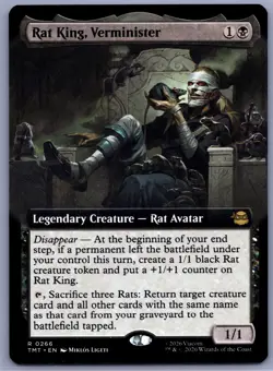 Rat King, Verminister (Extended Art) R Teenage Mutant Ninja Turtles 266 NM - MTG - Image 1