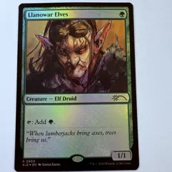Magic The Gathering Mtg Foil Llanowar Elves Jesper Ejsing Secret Lair Near Mint - Image 1