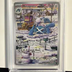 2024 POKEMON TEF EN-TEMPORAL FORCES ILLUSTRATION RARE #178 METAGROSS PSA 9 - Image 2