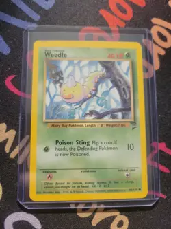 Pokemon TCG Weedle Base Set 2 100/130 Regular Unlimited Common - Image 2