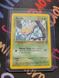 Pokemon TCG Weedle Base Set 2 100/130 Regular Unlimited Common - Image 4