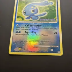 Manaphy 9/130 Stamped Reverse Holo Rare Diamond & Pearl Pokemon TCG MP - Image 2
