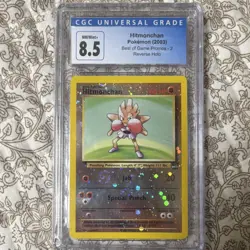 Pokemon TCG Hitmonchan Best of Game Promos 2 CGC 8.5 2003 Reverse Holo Promo - Image 1
