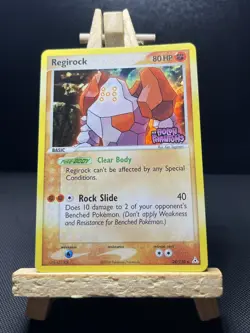 2006 POKEMON EX HOLON PHANTOMS #28 REGIROCK-REVERSE FOIL - Image 1