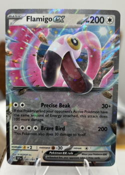 Pokemon Surging Sparks Flamigo Ex 160 /191 Double Rare Holo Pack Fresh - Image 1