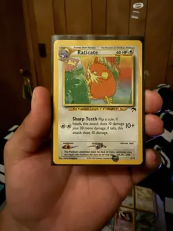 Pokemon Raticate Southern Islands 06/18 60 HP Sharp Teeth Promo Regular English - Image 1