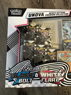 Pokemon TCG Unova Heavy Hitters Premium Black Bolt & White Flare SEALED NIB - Image 2