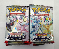 Pokemon Prismatic Evolutions Booster Pack Lot Scarlet & Violet 30x Packs TCG - Image 1