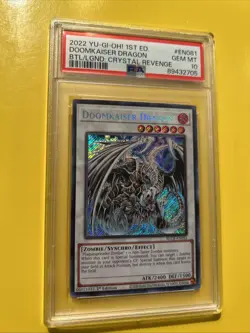 YuGiOh DOOMKAISER DRAGON #BLCR-EN081🔥PSA 10 GEM🔥1st EDITION-2022 SECRET RARE - Image 5