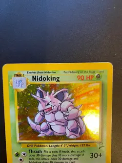 Nidoking 11/130 Base Set - Rare Holo Pokemon Card - Image 2