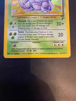 Nidoking 11/130 Base Set - Rare Holo Pokemon Card - Image 3