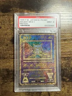PSA 9 Ancient Mew I Nintedo Error Holo Movie Promo Pokemon Card Japanese 1999 - Image 1