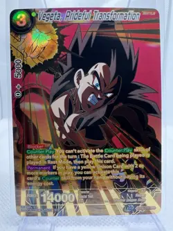 Vegeta, Prideful Transformation BT10-105 SPR Dragon Ball Super Card Game TCG - Image 1